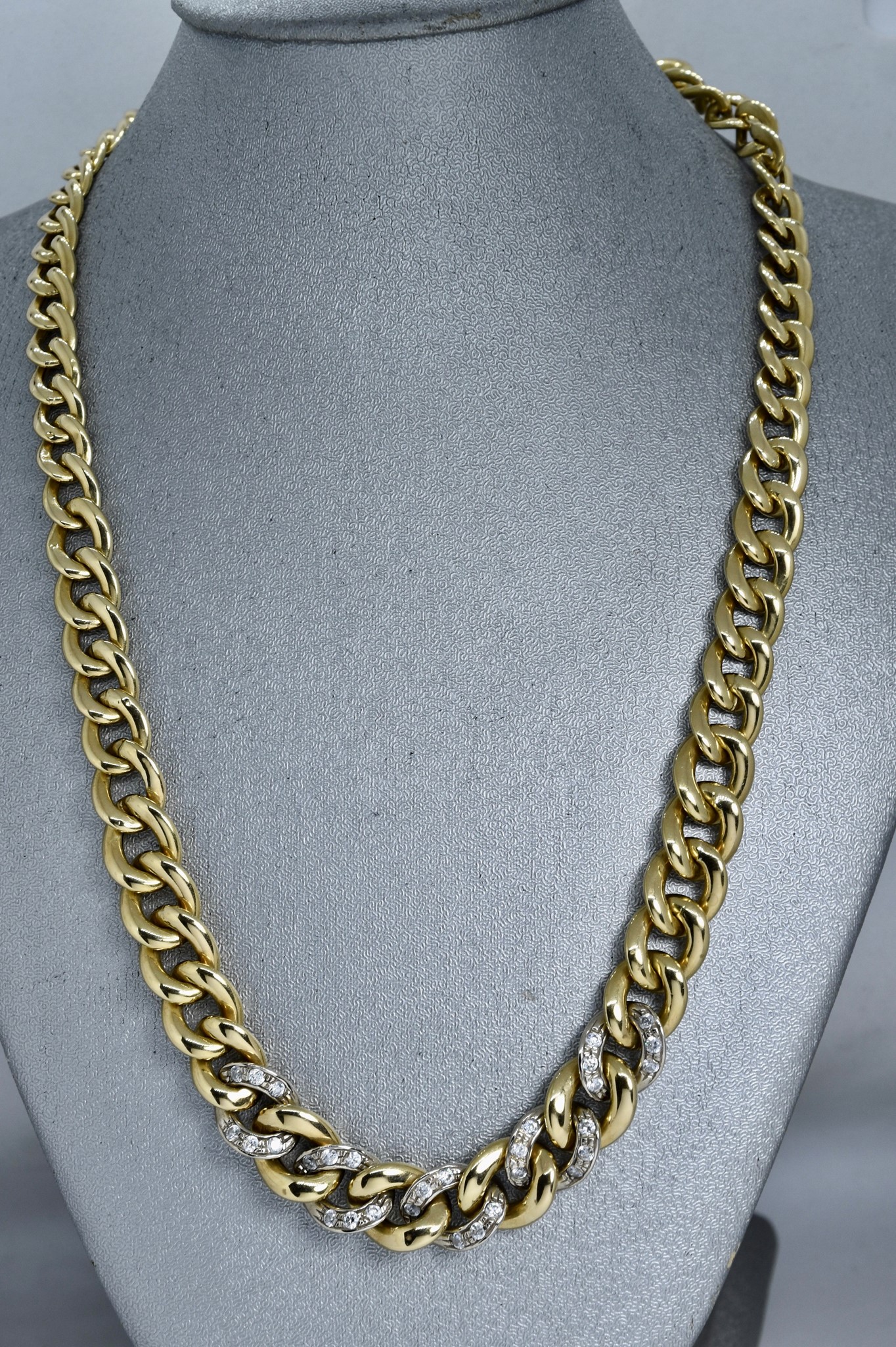 Immagine di COLLANA MAGLIA CUBANA DIAMANTI